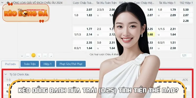 Cách tính thắng thua nửa tiền trong kèo chấp phổ biến